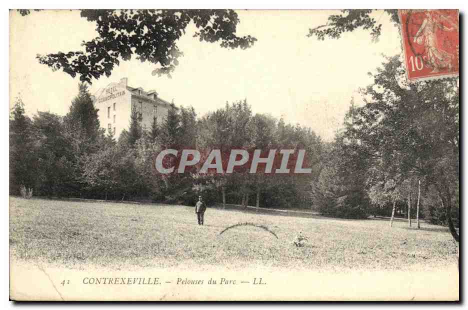 CPA Contrexeville Pelouses du Parc