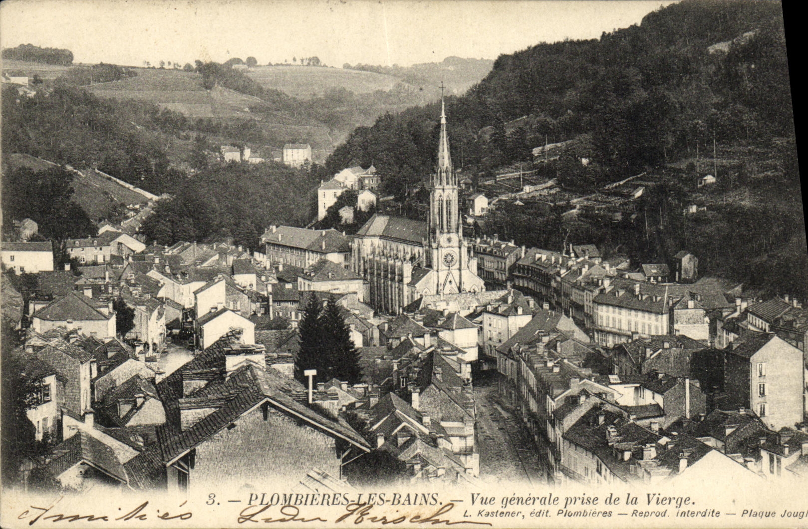 CPA Plombieres Les Bains Vue Generale Prise de la Vierge