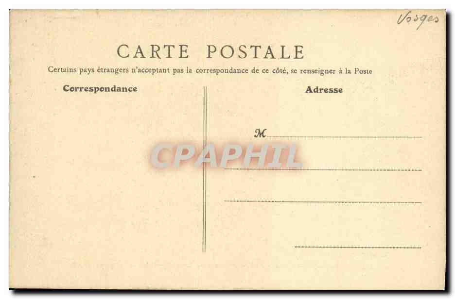 CPA Plombieres Les Bains Rue Stanislas et le Bain romain  — Rückseite