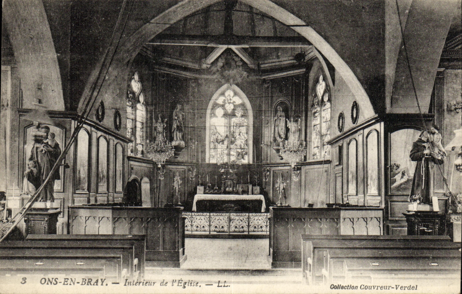 CPA Ons En Bray Interieur de L Eglise
