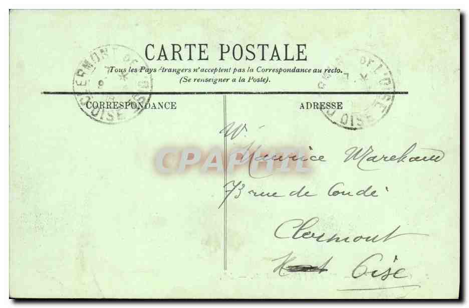 CPA Compiegne Place de L Hotel de Ville — Rückseite