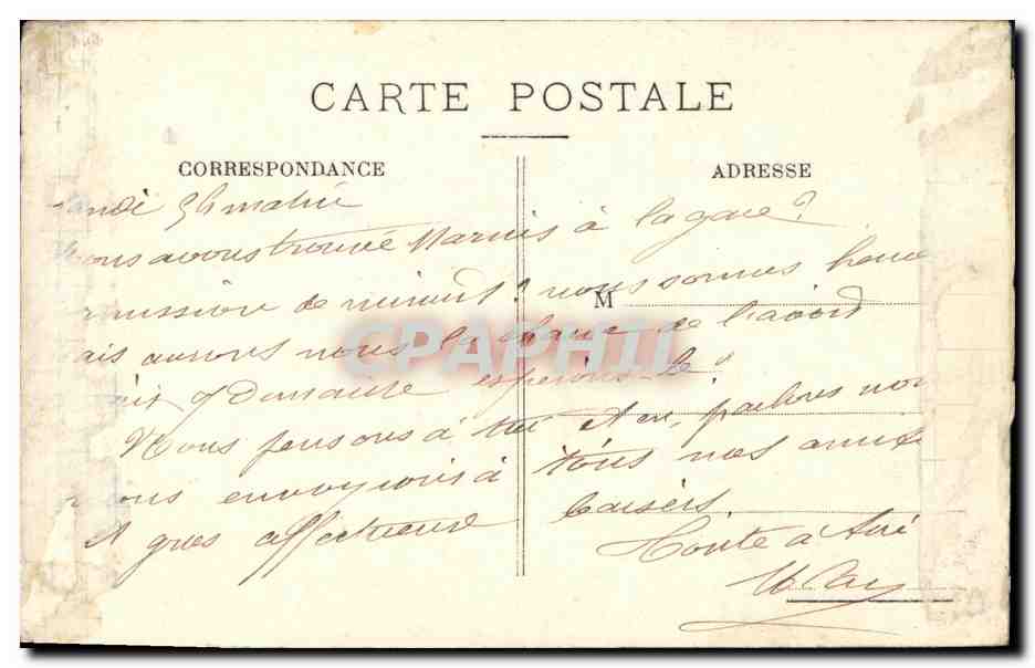 Compiègne. L'Hôtel de Ville — Letras, Compiègne — Verso