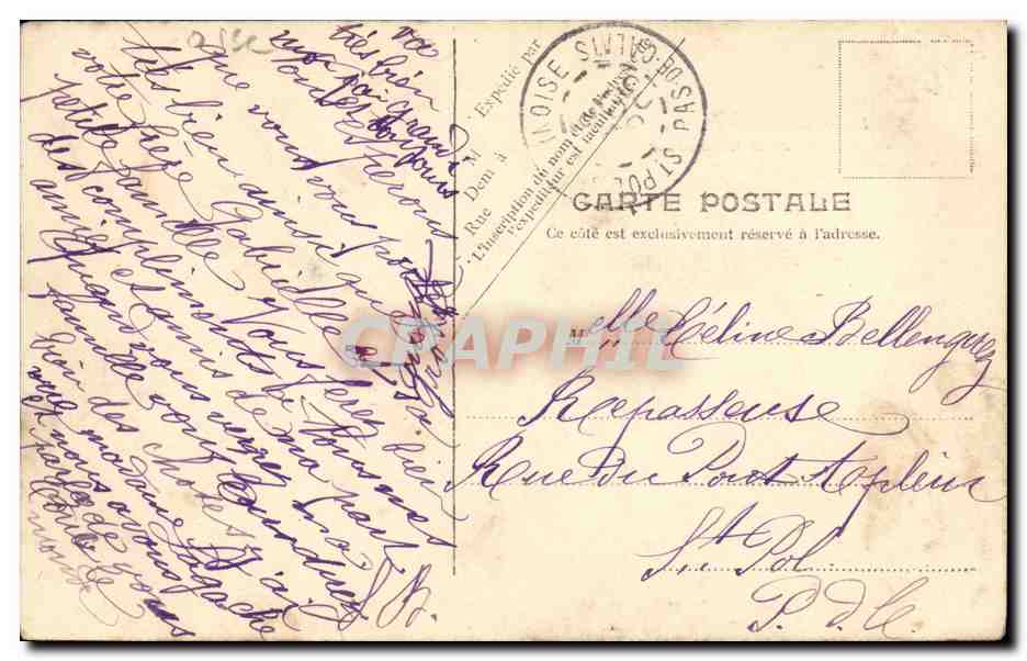 Beauvais — Palais de Justice et Portail du Midi de la Cathédrale — V. P. Paris. No. 18 — Reverso