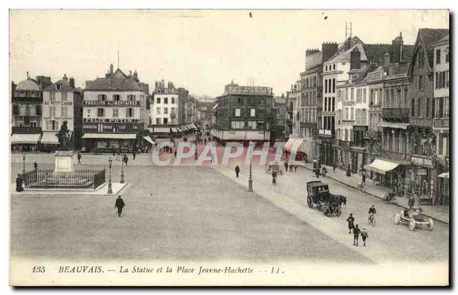 Beauvais — Die Statue und der Place Jeanne-Hachette — I.1.