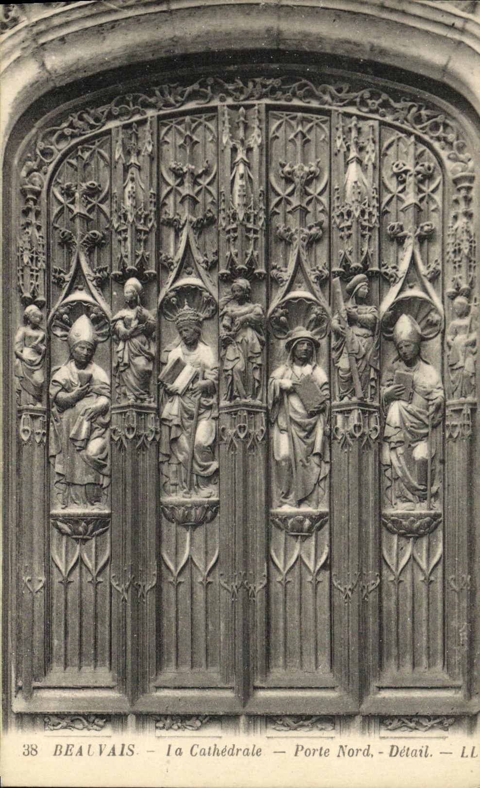 Beauvais — Die Kathedrale — Nordtor — Detail — LL