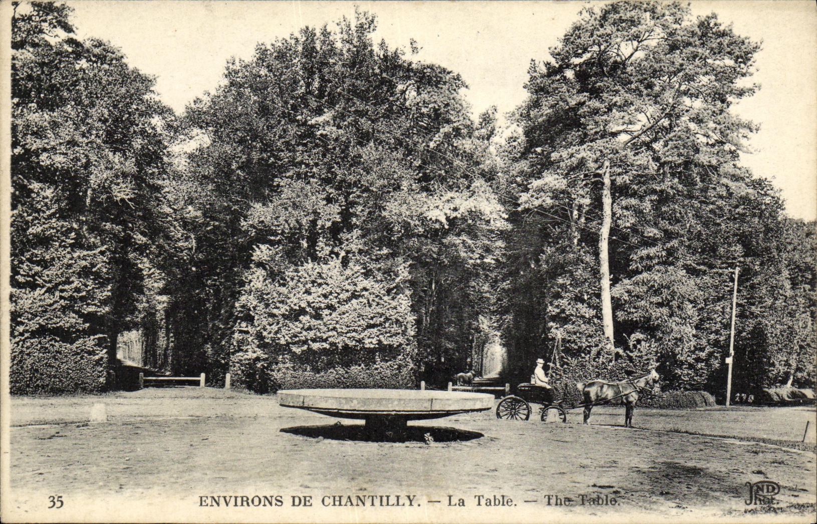 Environs de Chantilly — La Table — J.P. (éditeur) n°35