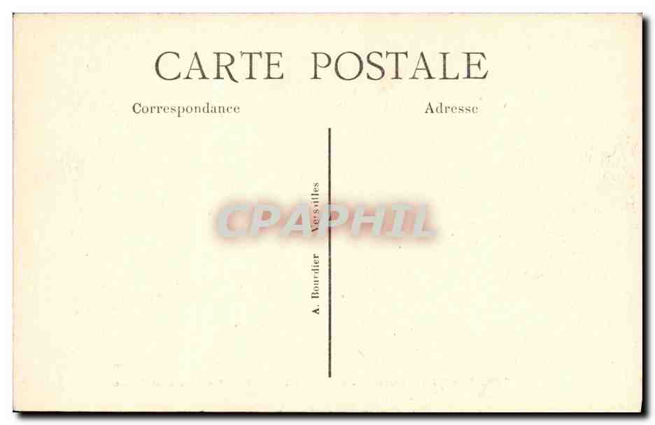 Parc du Château de CHANTILLY — La Grande Allée — Éditeur A. Bourdier, n° 102 — Reverso