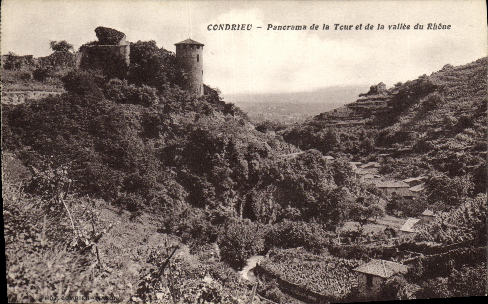 CPA Condrieu Panorama de la Tour et de la Vallee du Rhone