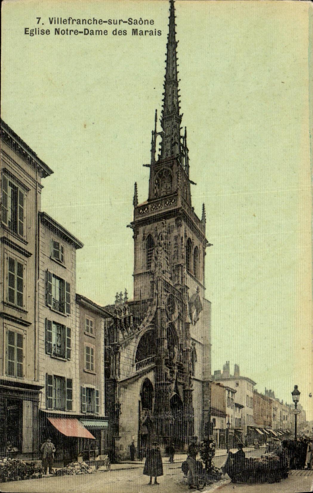 Villefranche-sur-Saône — Kirche Notre-Dame des Marais — Ansichtskarte Nr. 7
