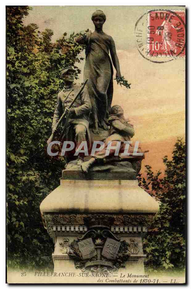 CPA Villefranche Sur Saone Le Monument des Combattants de 1870 1871 Militaria