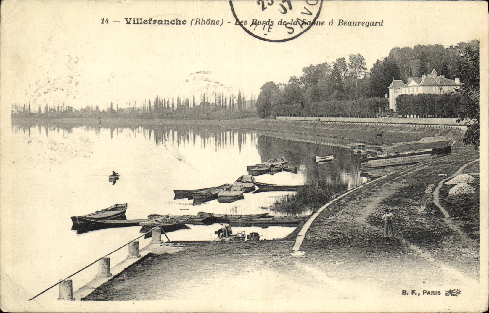 Villefranche (Rhône) — Les Bords de la Saône à Beauregard — B. F., Paris