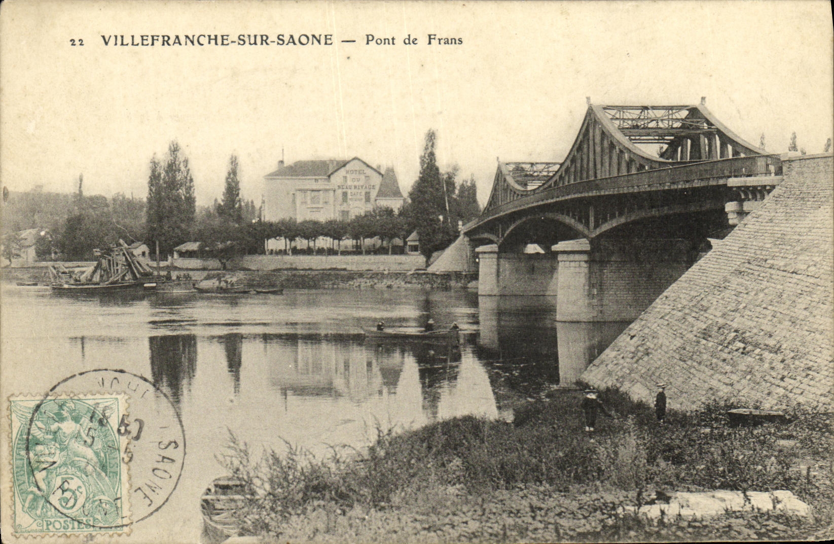 Villefranche-sur-Saône — Pont de Frans — Hôtel de la Rivière