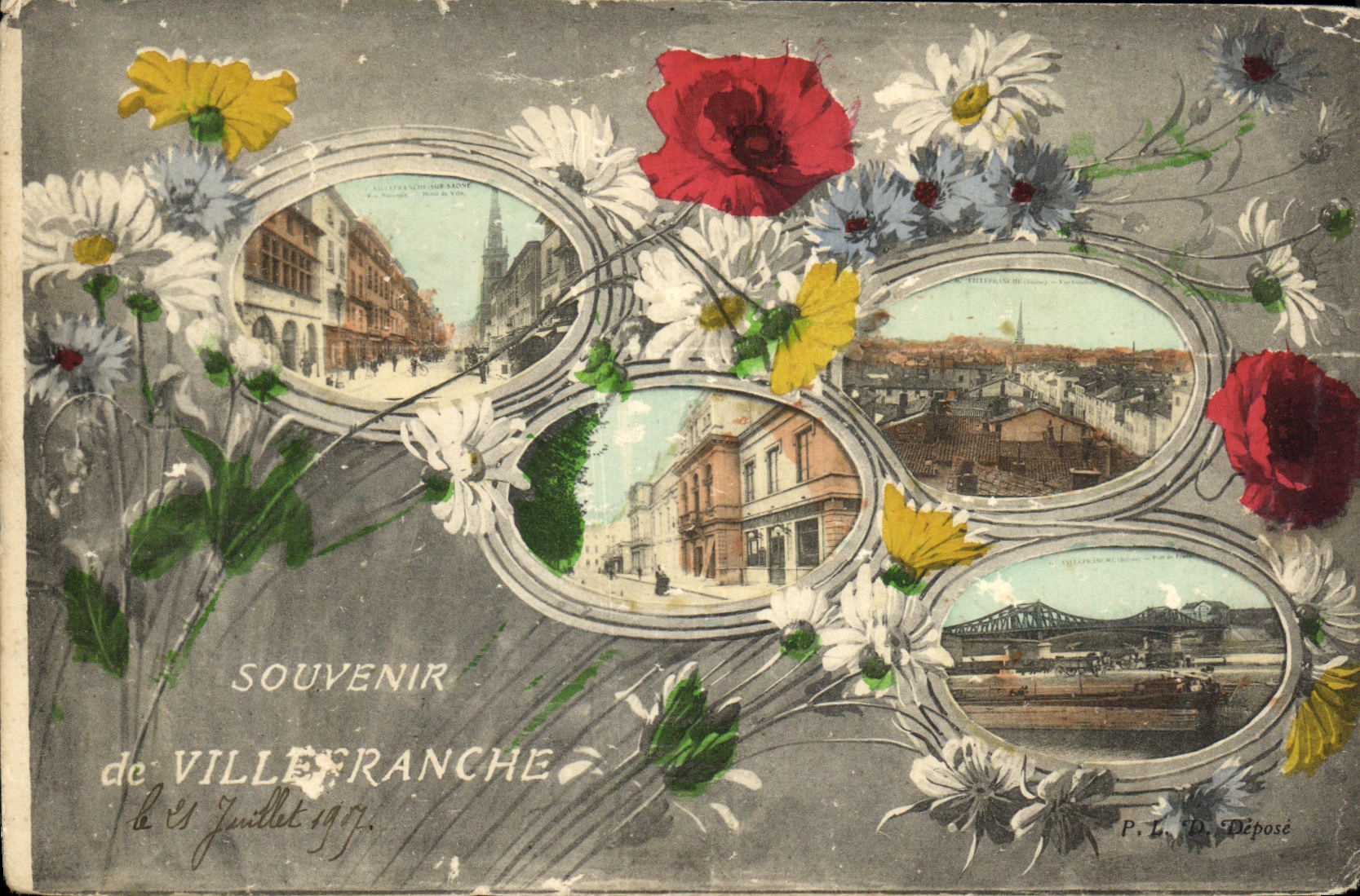 CPA Villefranche Sur Saone Souvenir