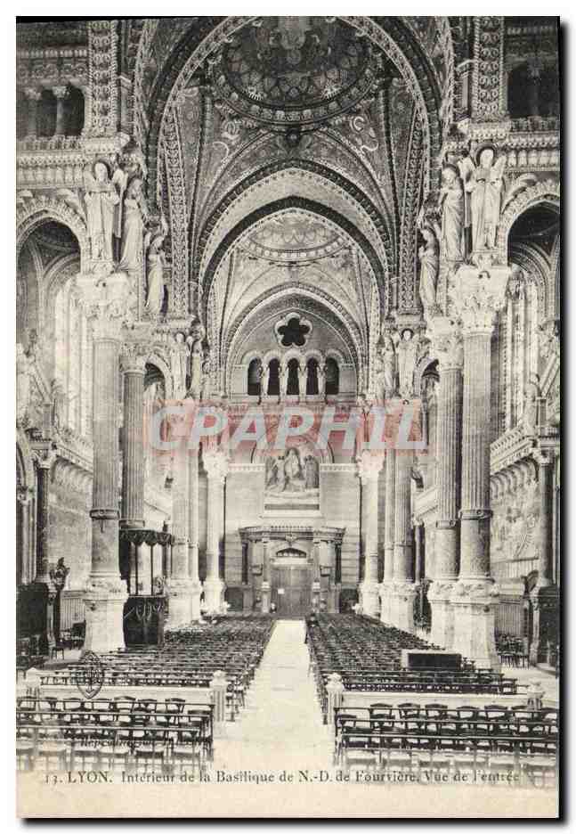 CPA Lyon Basilique de ND de Fourviere Vue Generale