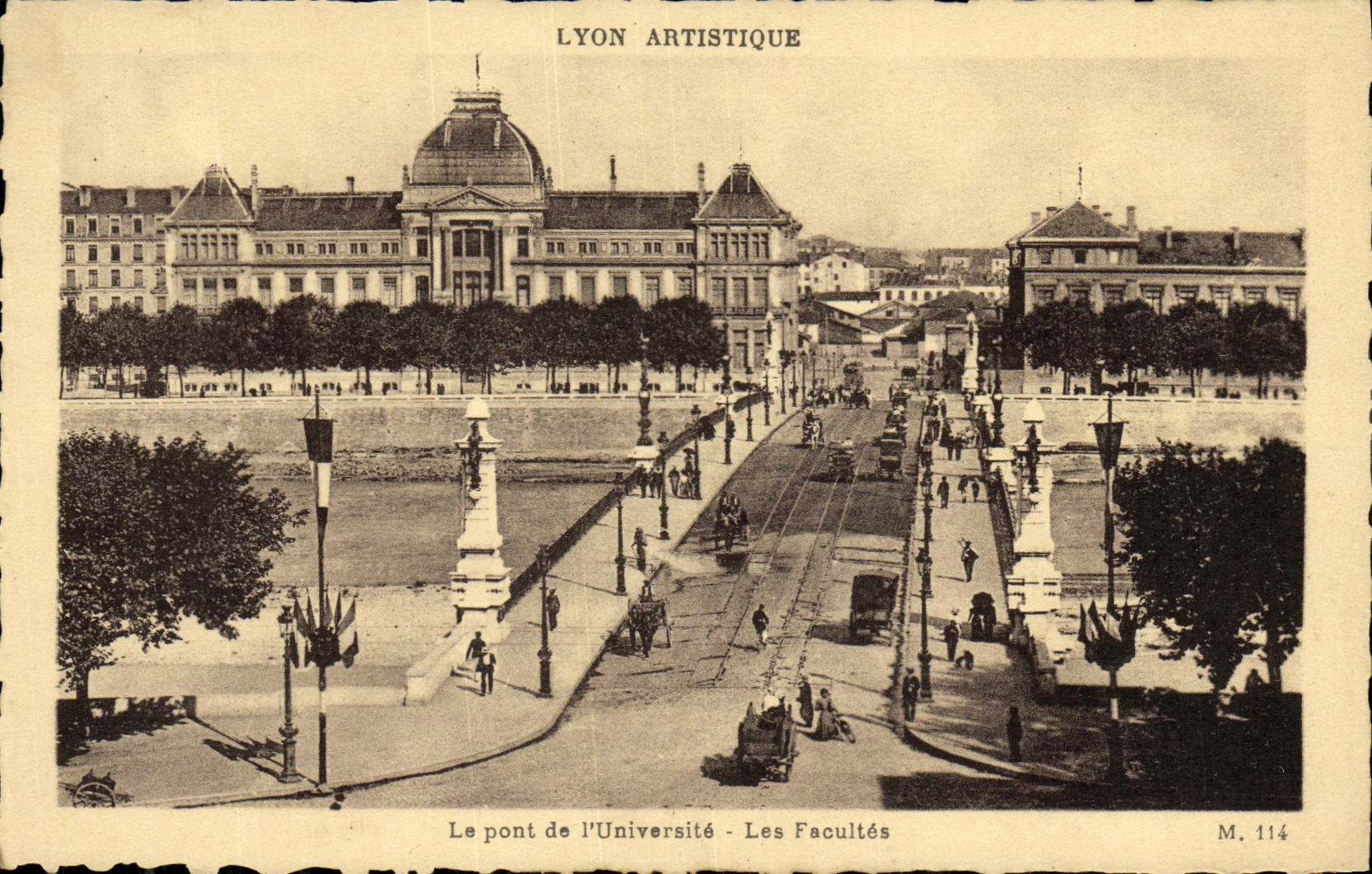 Der Universitätsbrücke - Die Fakultäten — Lyon Artistique, M. 114
