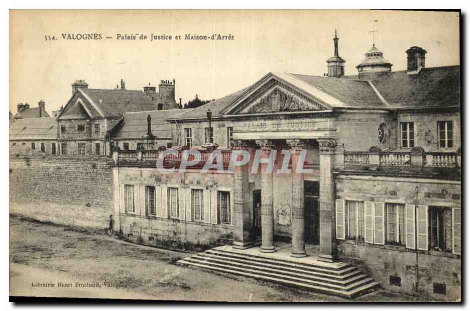 Valognes — Palais de Justice et Maison d'Arrêt — cabarette Henri Brochard