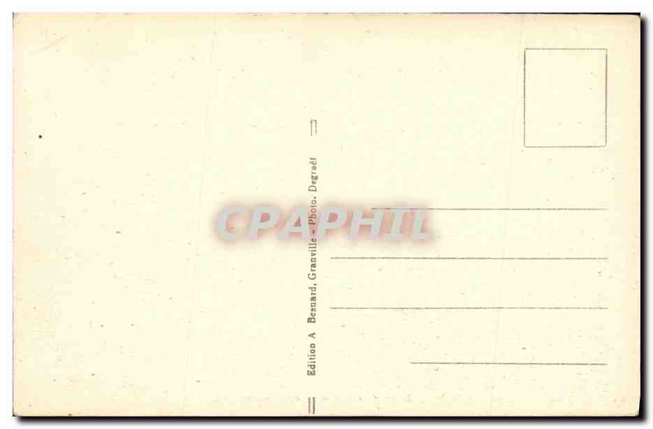 Carolles — Dans les Rochers — Édition A. Bernard, Granville, Degravé — Rückseite