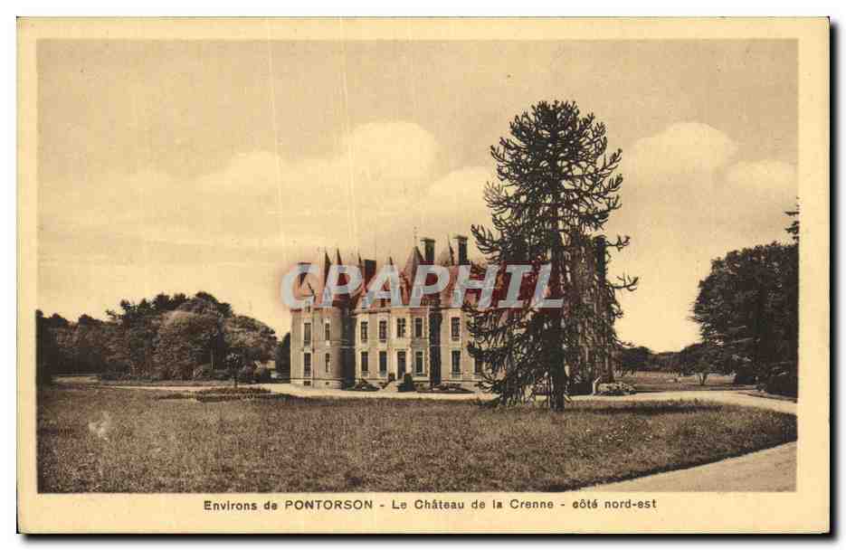 CPA Environs de Pontorson Le Chateau de la Crenne Cote Nord