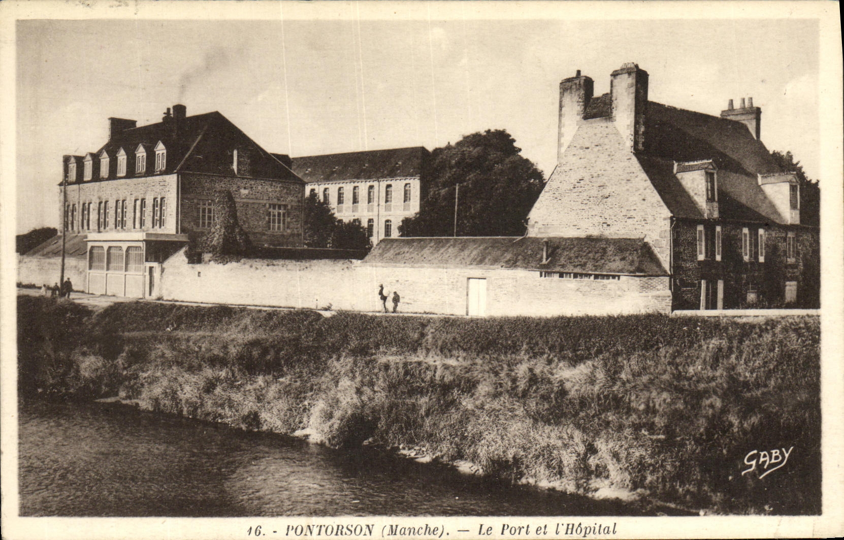 Pontorson (Manche) — Le Port et l'Hôpital — Gaby