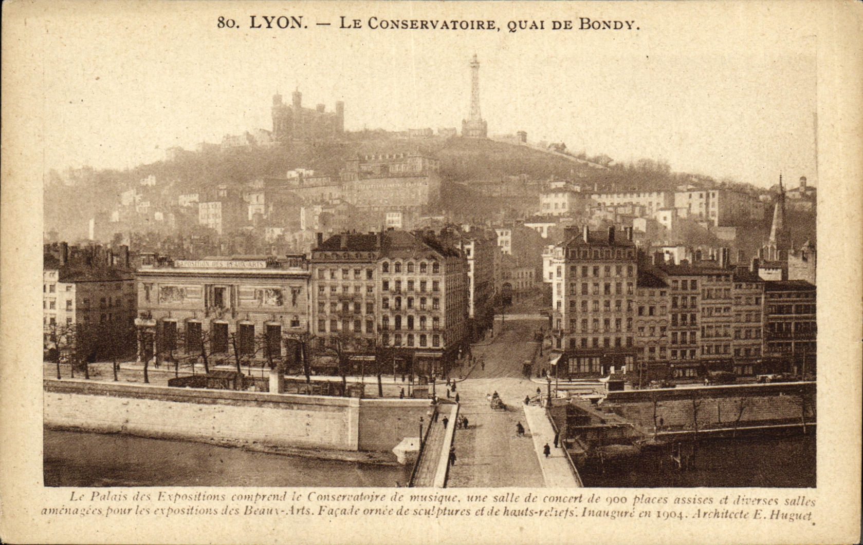 CPA Lyon Le Conservatoire Quai de Bondy