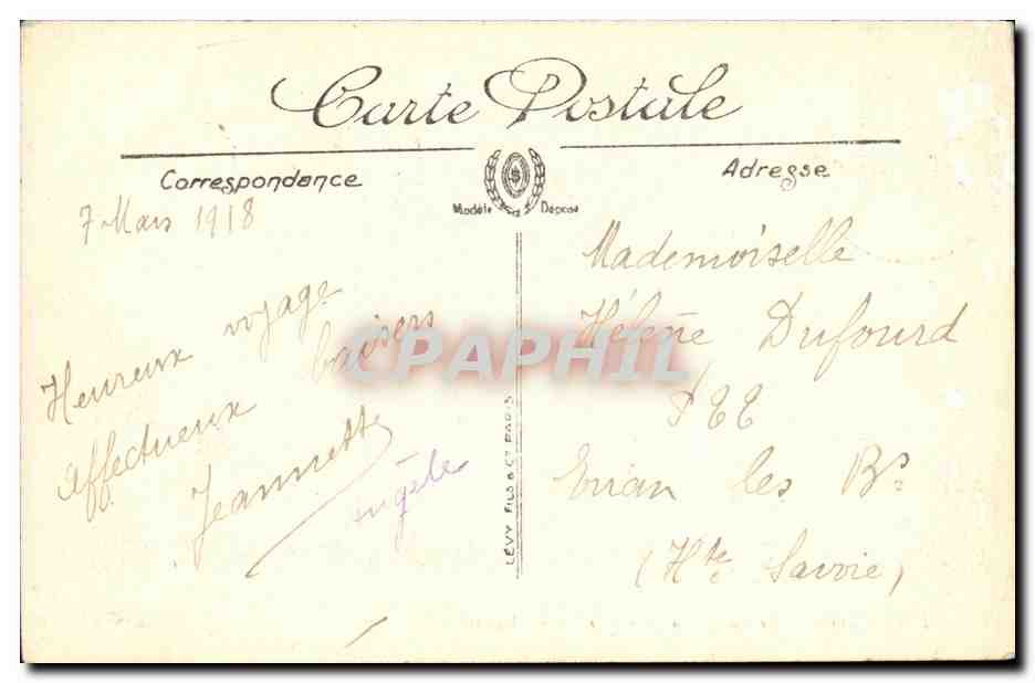 LYON — Le Parc de la Tête d'Or — La Buvette — LL — Verso