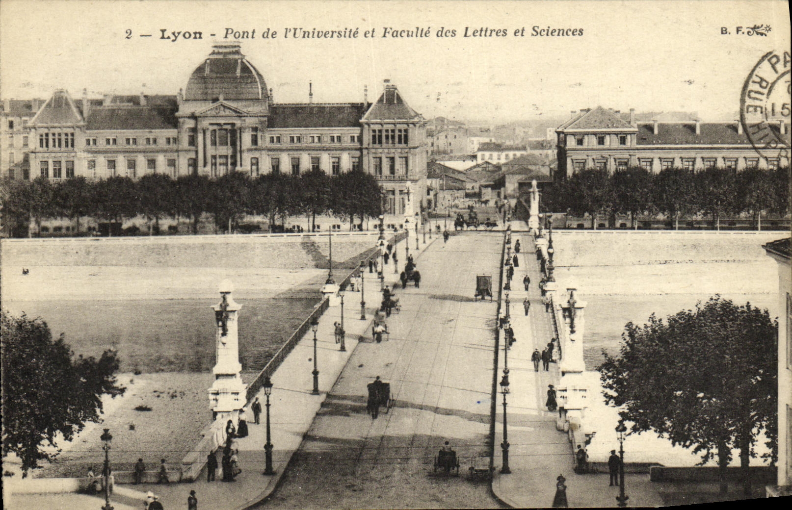 Lyon - Pont de l'Université et Faculté des Lettres et Sciences — B.F. n°2