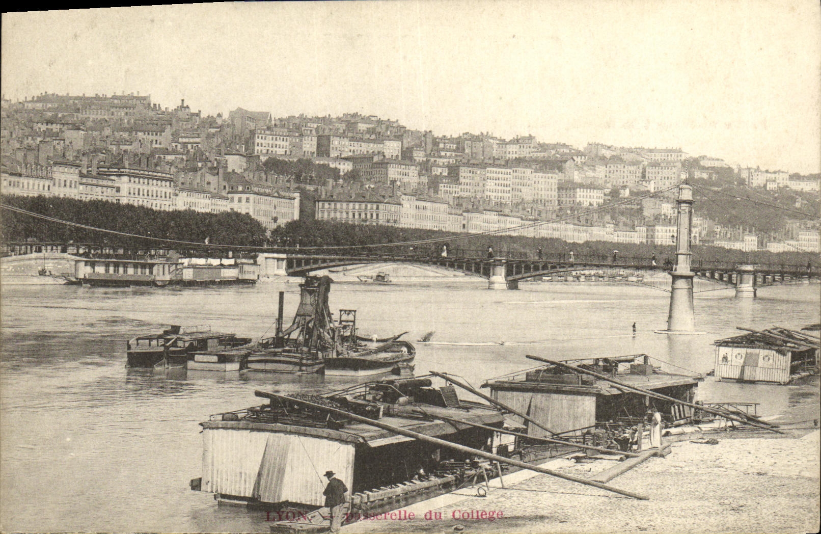 LYON — Brücke des Colleges — unbekannter Verlag