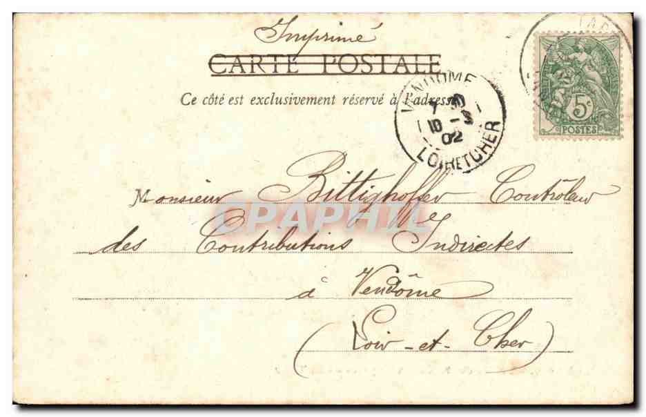 CPA Lyon Vallee du Rhone vue prise de la Tour — Rückseite