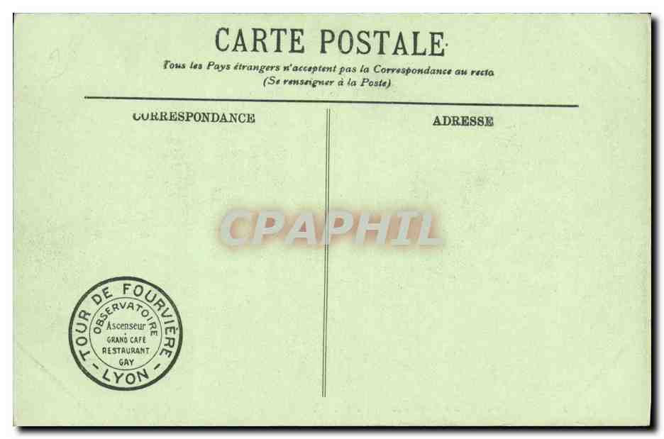 LYON — Die Pforte des Parc de la Tête d'Or — LL. n°41 — Rückseite