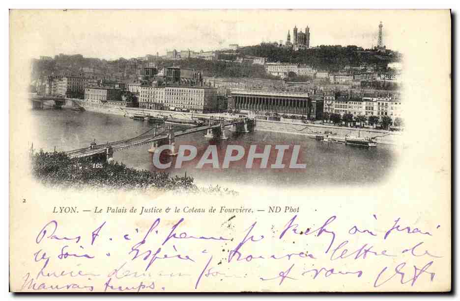LYON — Le Palais de Justice & le Coteau de Fourvière — ND Phot