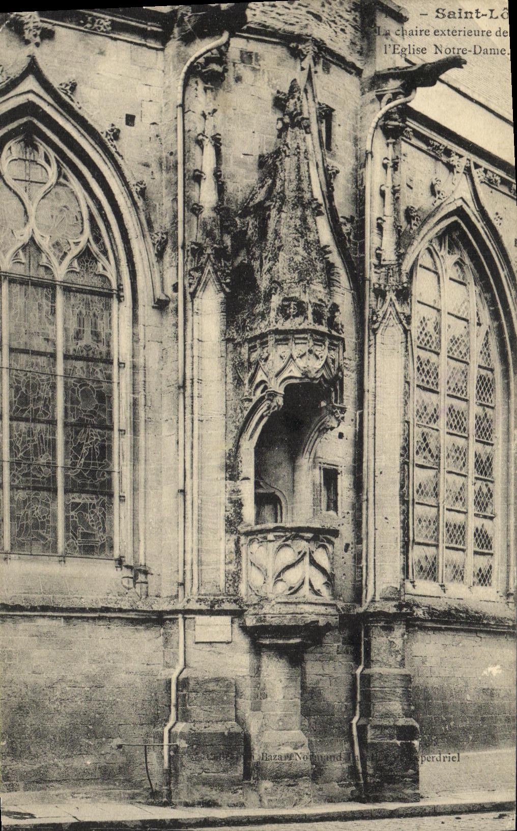 Saint-Lô — Der Außenprediger der Kirche Notre-Dame — Verlag: Bazan & Normand, Nr. 104