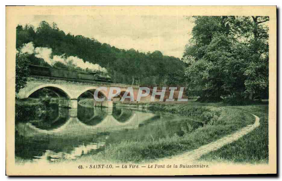 Saint-Lô - Die Vire - Die Brücke der Buissonnière