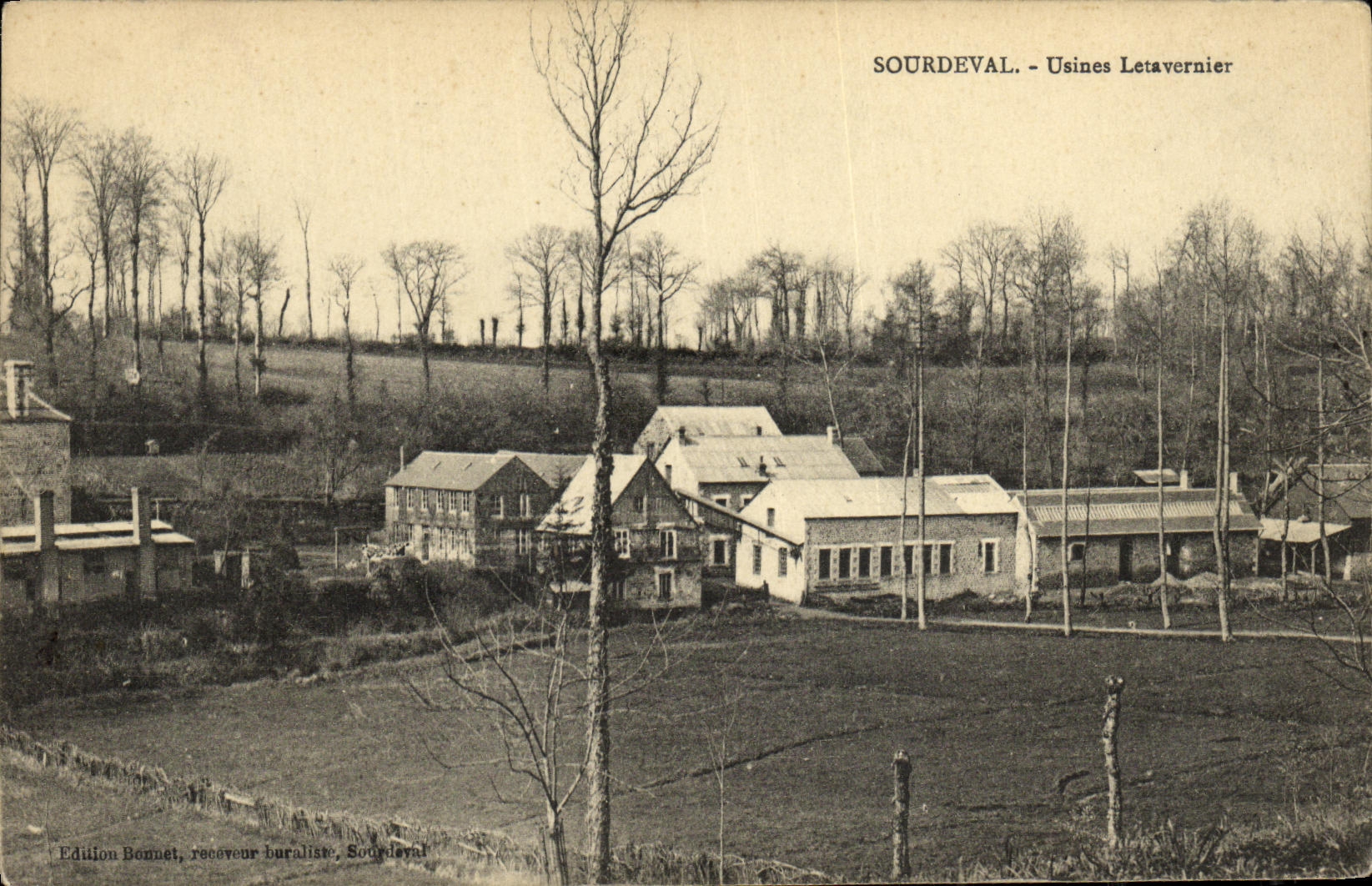 CPA Sourdeval Usines Letavernier
