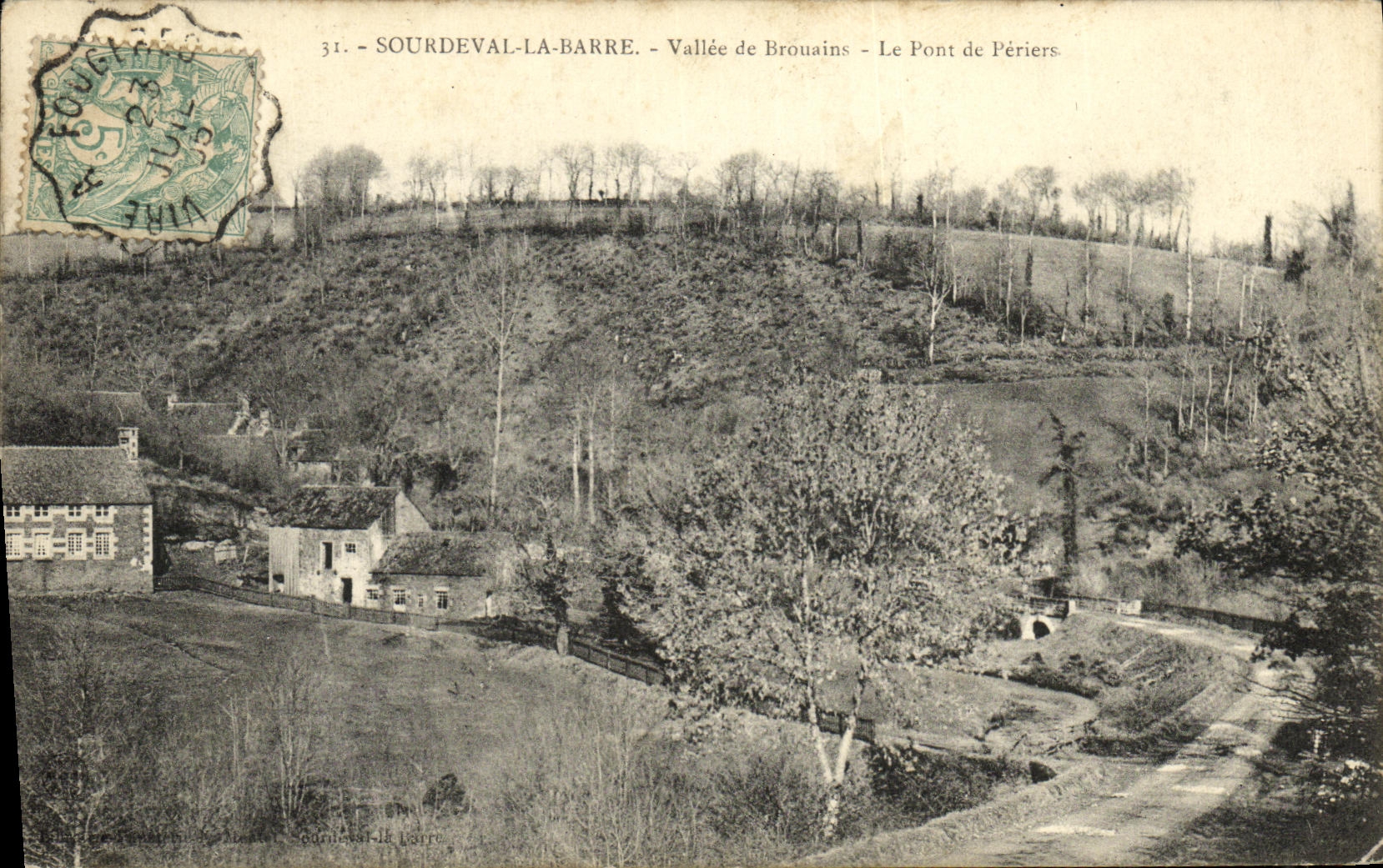 CPA Sourdeval la Barre Vallee de Brouains Le Pont de Periere