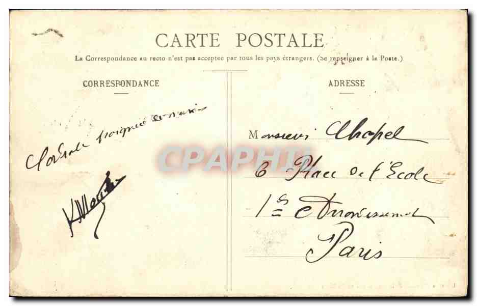 CPA Sourdeval la Barre Vallee de Brouains Le Pont de Periere — Rückseite