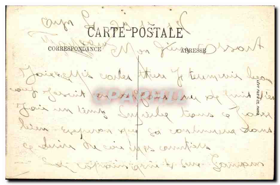 LYON — Jonction du Rhône et de la Saône prise de Notre-Dame de Fourvière — Selecta, n°105 — Verso