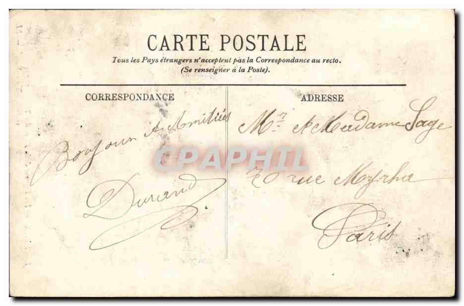 LYON — Die Tauben auf der Place des Terreaux und Bartholdi-Fontäne — LL. — n°491 — Rückseite