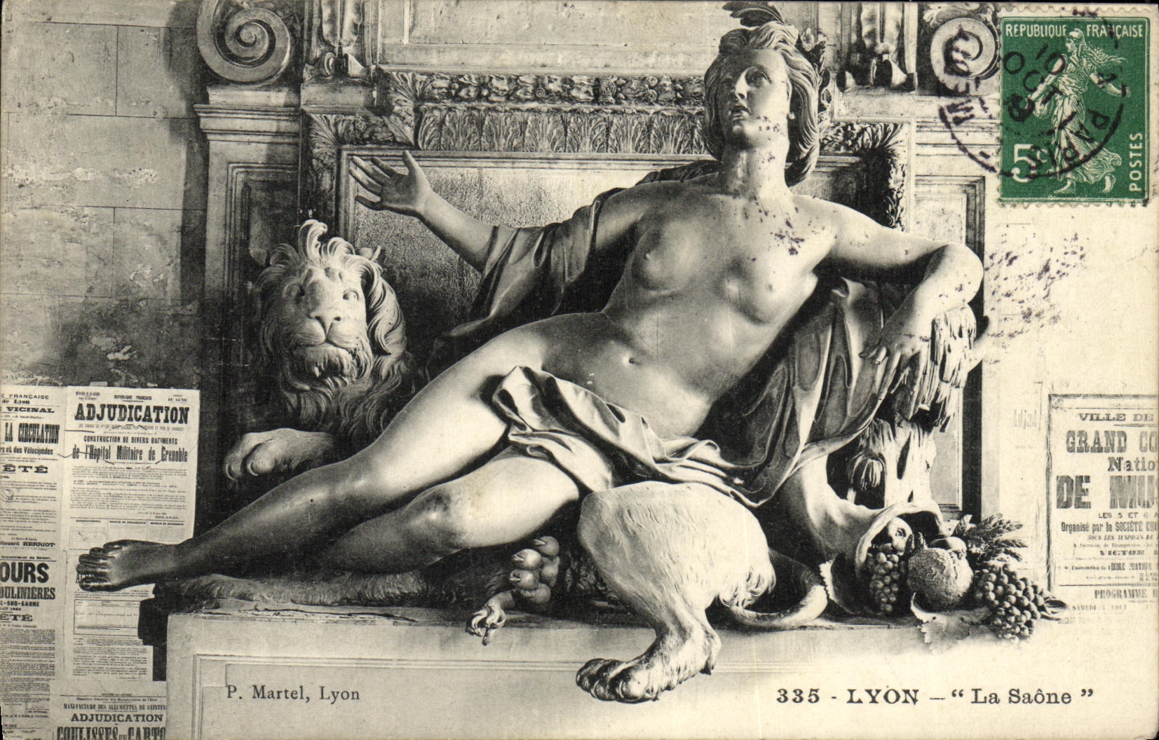 Lyon — La Saône — P. Martel, Lyon, n° 335