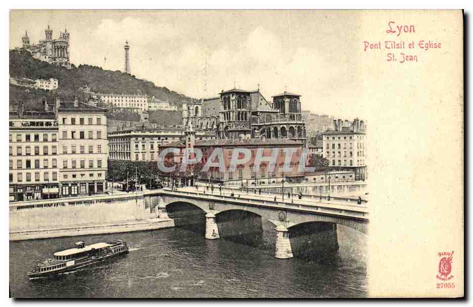 CPA Lyon Pont Tilsit er Eglise St Jean