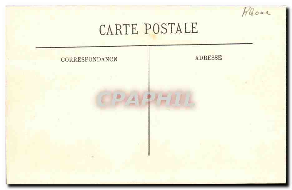 CPA Lyon Les Chartreux et le Mont D Or vue prise de l ascenseur de la Tour de Fourviere — Verso
