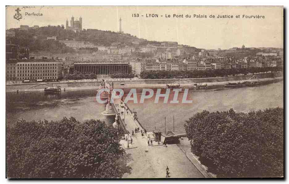 LYON - Le Pont du Palais de Justice et Fourvière — Perfecta, n° 153