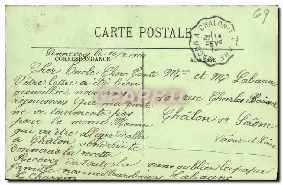 LYON — Tour Métallique de Fourvière et la Croix Rousse — LL. — Reverso