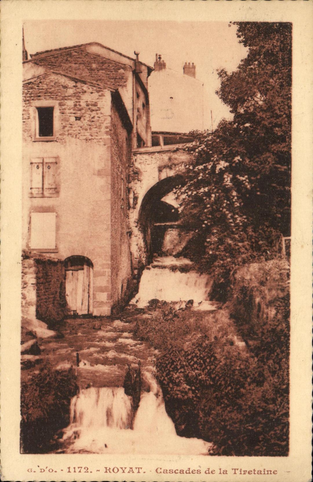 CPA Royat Cascades de la Tiretaine