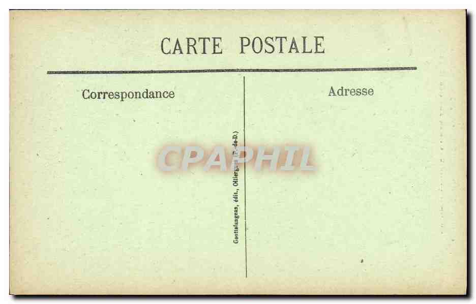 Clermont-Ferrand — La Cathédrale vue de la rue des Gras — G. D'O. - 1099 — Reverso