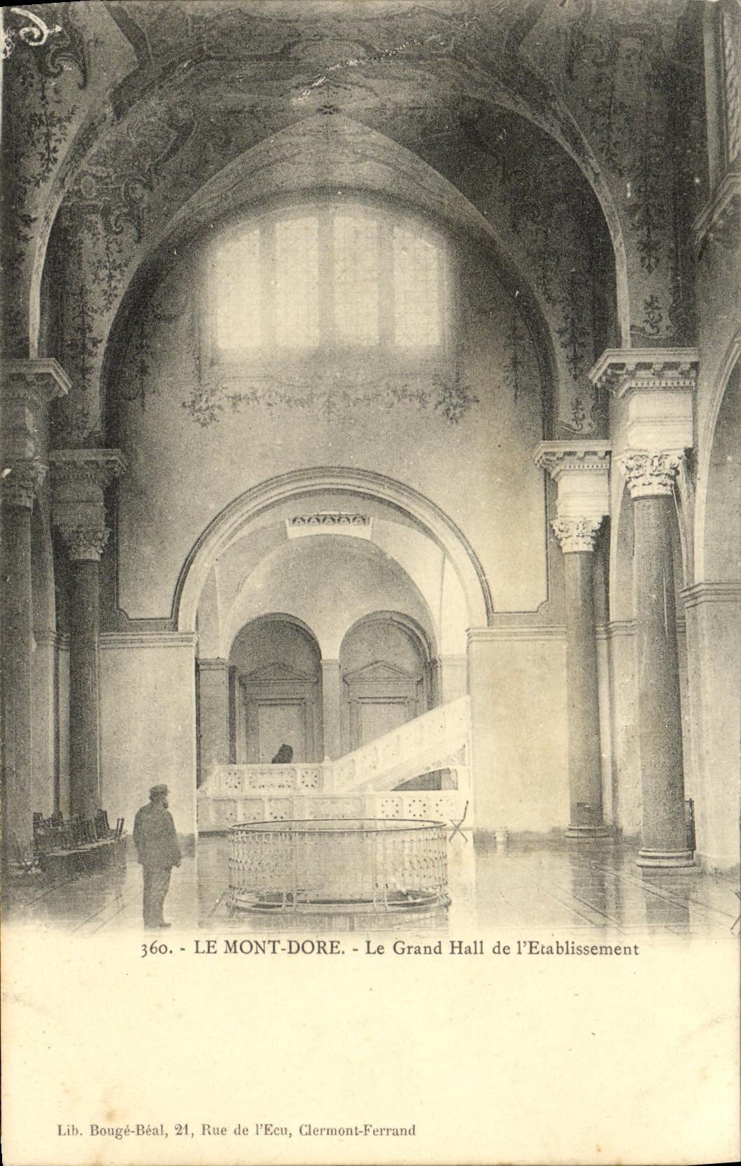 CPA Le Mont Dore Le Grand Hall de l Etablissement