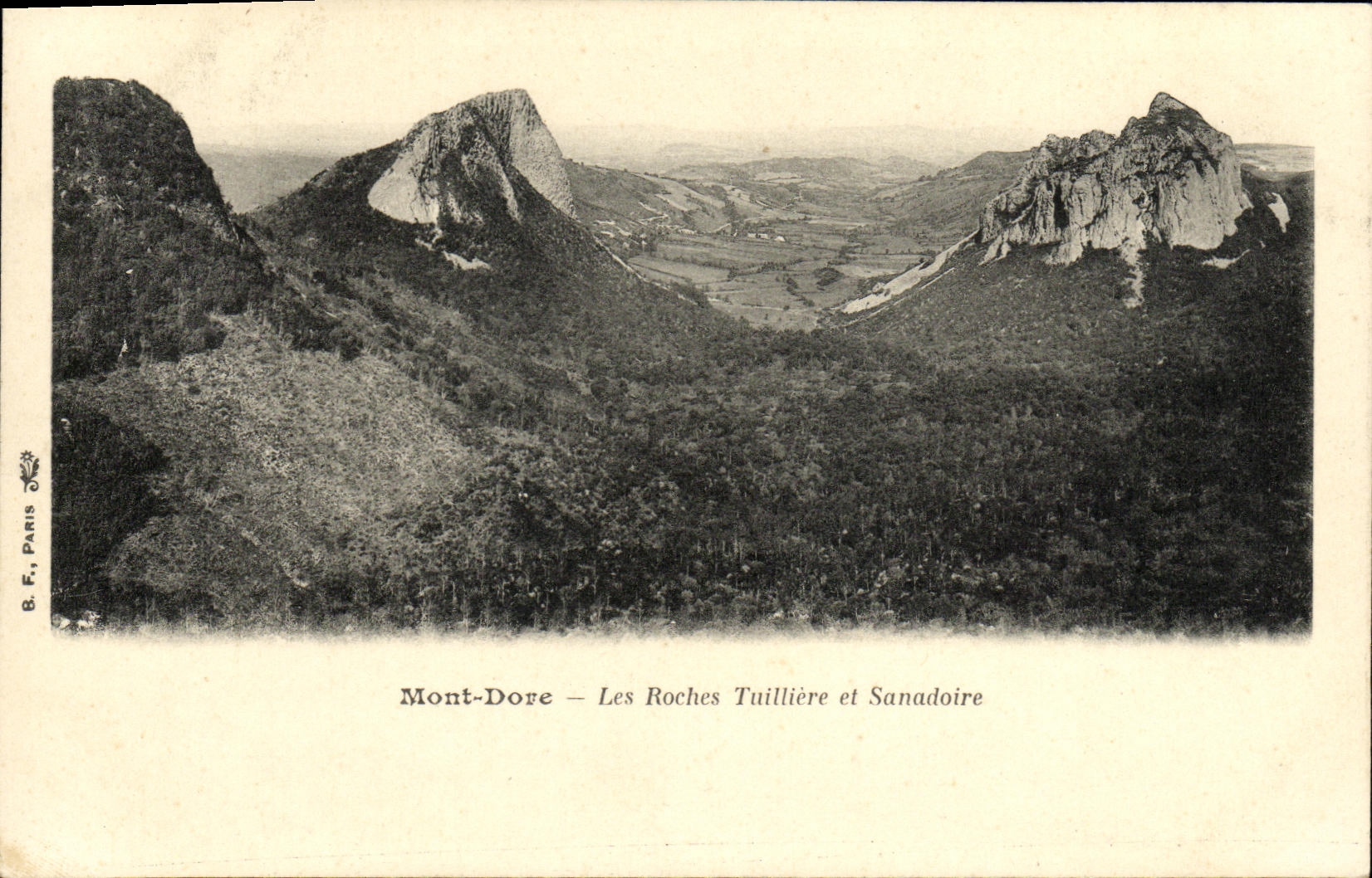 CPA Mont Dore Les Roches Tuilliere et Sanadoire
