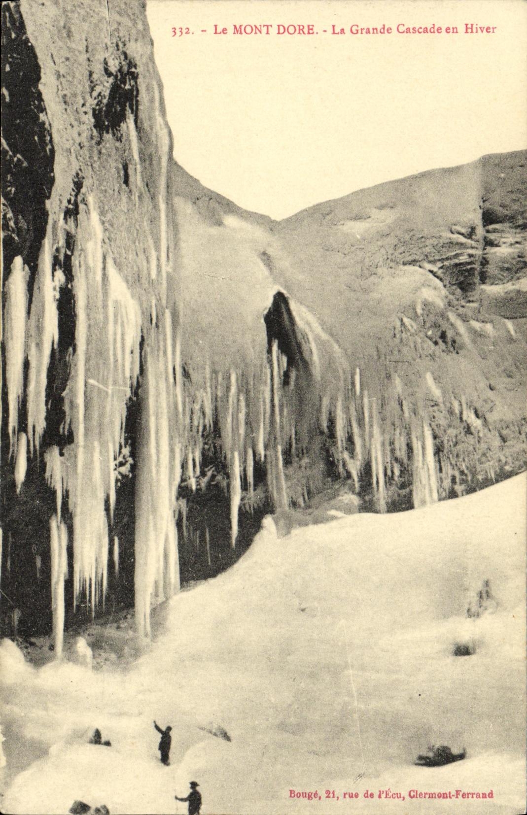 CPA Le Mont Dore La Grande Cascade en Hiver