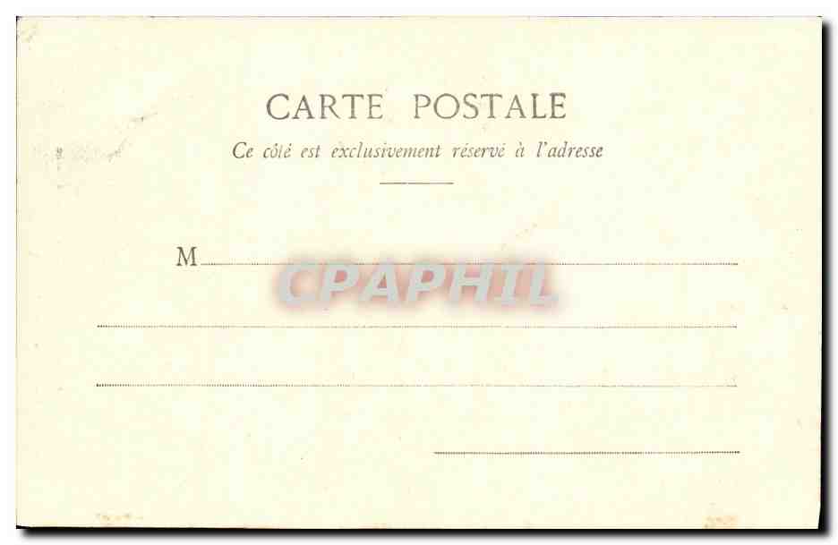 CPA Le Mont Dore Le Plat a Barbe — Verso
