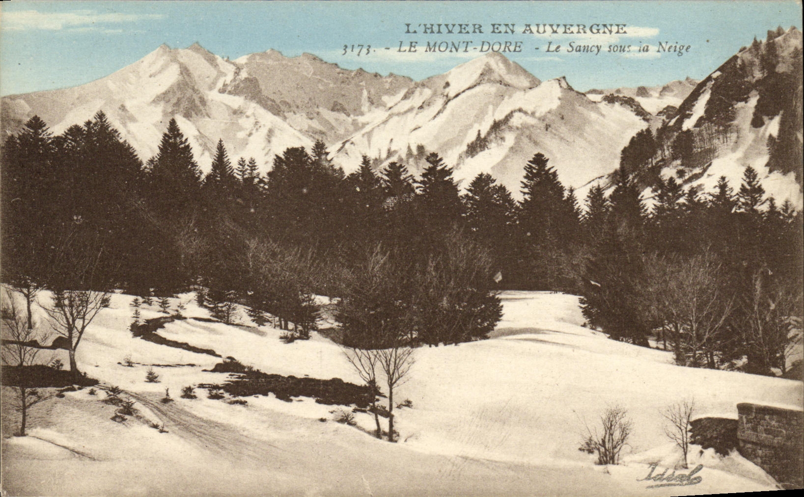 CPA Le Mont Dore Le Sancy sous la Neige