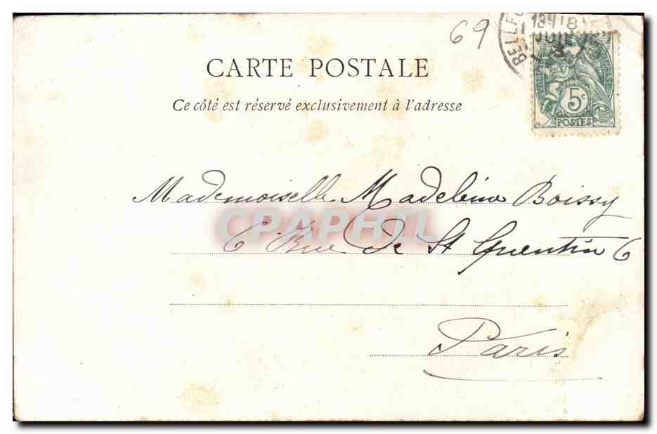 Collonges — Fort de l'Écluse; Pont sur le Rhône construit par le regretté Président Carnot — L. Michaud, édit. Cl. Audmont-Dussauge — Verso
